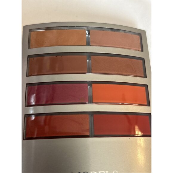 Models Prefer palette w/ 2 Blush 6Eyeshadow 8 cream lipsticks #2 nede-red shades - Picture 3 of 12